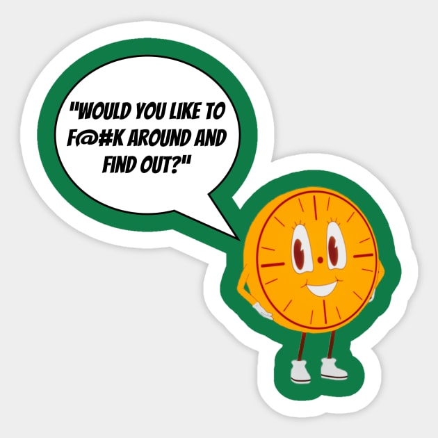 THE FIND OUT BUBBLE CLOCK! Sticker by ForAllNerds